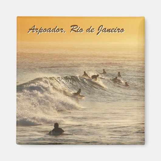 "Surfers, Rio de Janeiro" koelkastmagneet Magneet (Voorkant)