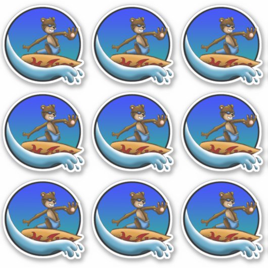 Surfers Sticker (Voorkant)