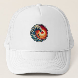 Surfer's Sunset Wave Pet