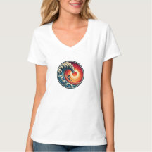 Surfer's Sunset Wave T-shirt
