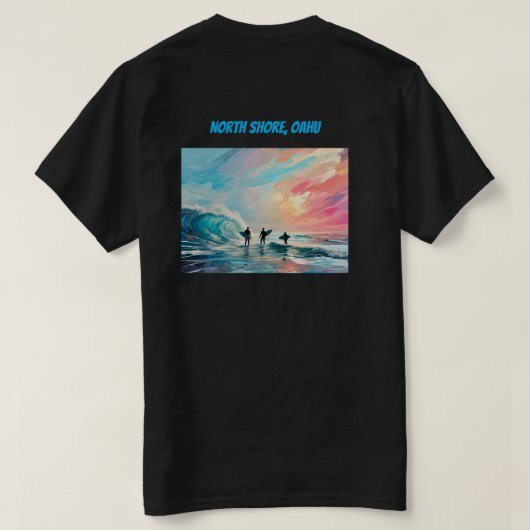 surfer's t-shirt (Design achterkant)