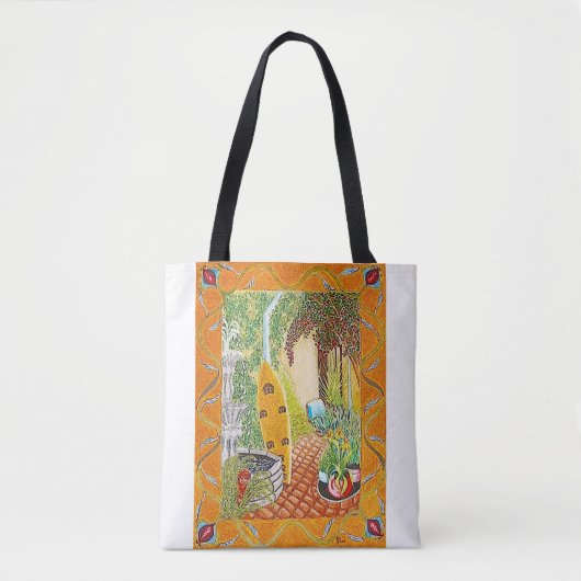 Surfer's Tuin Tote Bag (Voorkant)