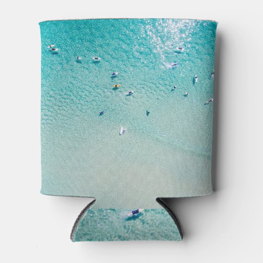 Surfers uitzicht, heldere oceaan. blikjeskoeler (Voorkant)