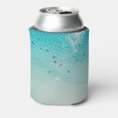 Surfers uitzicht, heldere oceaan. blikjeskoeler (Blikje Achterkant)