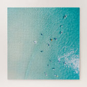 Surfers uitzicht, heldere oceaan. legpuzzel (Horizontaal)