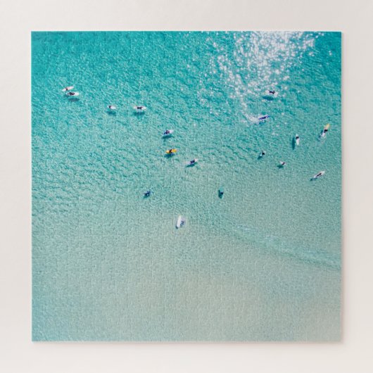 Surfers uitzicht, heldere oceaan. legpuzzel (Verticaal)