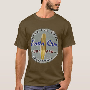 Surfers Vintage Santa Cruz, verhit T-shirt