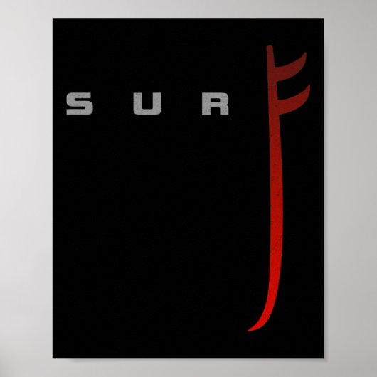 Surferskleding - Surfer Surf _4 Poster (Voorkant)