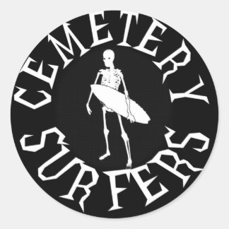 surferssticker ronde sticker