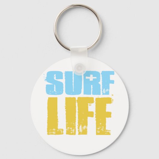 Surferstijl voor Surf Life Beach Sleutelhanger (Voorkant)