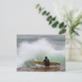Surfersurfen Briefkaart (Staand voorkant)