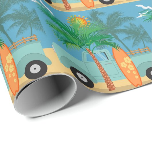 surferwikkelpapier cadeaupapier (Rol Hoek)