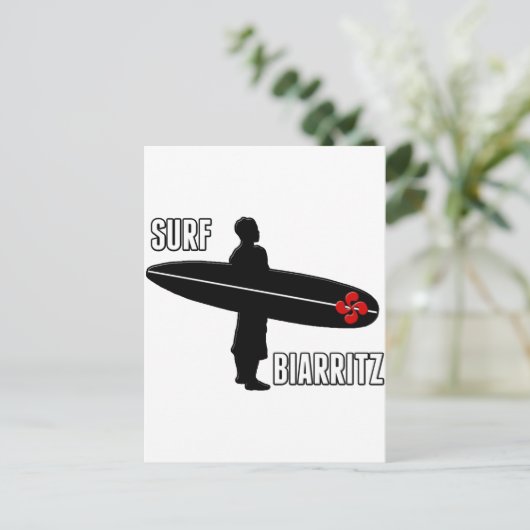 Surfeur Biarritz Basque Briefkaart (Staand voorkant)