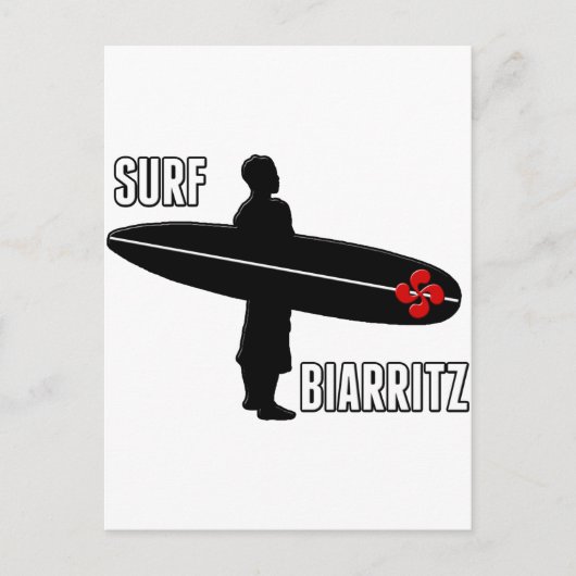 Surfeur Biarritz Basque Briefkaart (Voorkant)