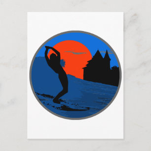 Surfeur de Biarritz Briefkaart