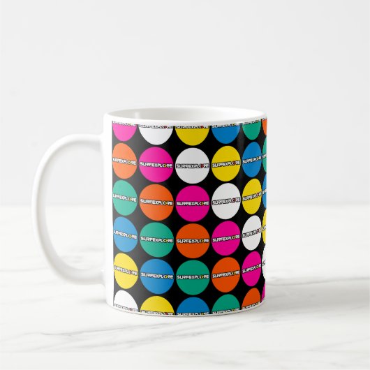 surfEXPLORE Logo Coffee Mug Koffiemok (Links)