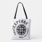 surfEXPLORE Logo Schoudertas Tote Bag (Achterkant)