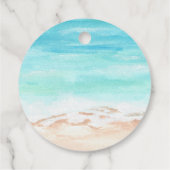 Surffeest bedankt je voor de strandoceaanzomer bedankjes labels (Achterkant)