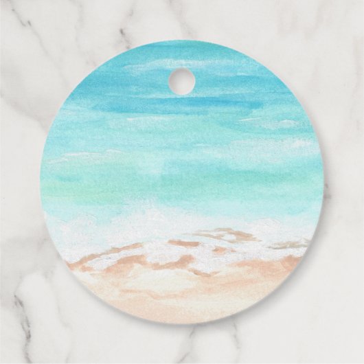 Surffeest bedankt je voor de strandoceaanzomer bedankjes labels (Achterkant)