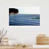 Surfgolven breken in Bali-Poster Poster (Keuken)