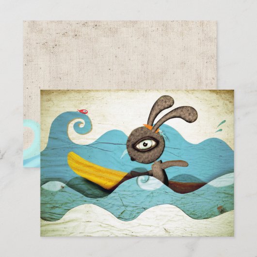 Surfgolven Briefkaart (Voorkant / Achterkant)