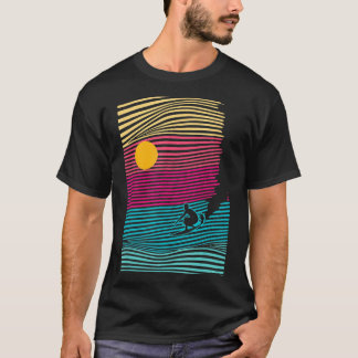 Surfgolven Surfer Beach Ocean Retro Sports Love T-shirt