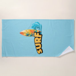 Surfhanddoek voor surfliefhebbers  strandlaken