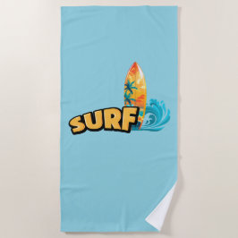 Surfhanddoek voor surfliefhebbers strandlaken