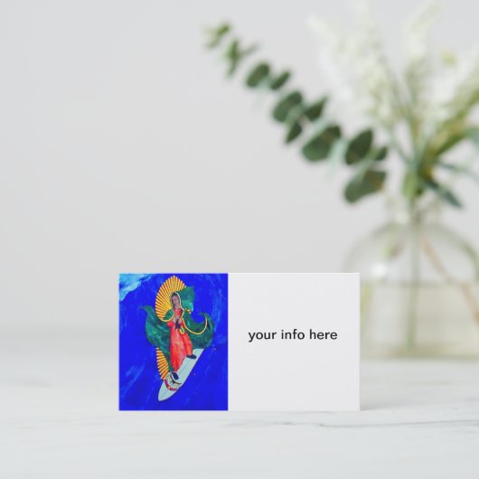 surfheilig visitekaartje (Staand voorkant)