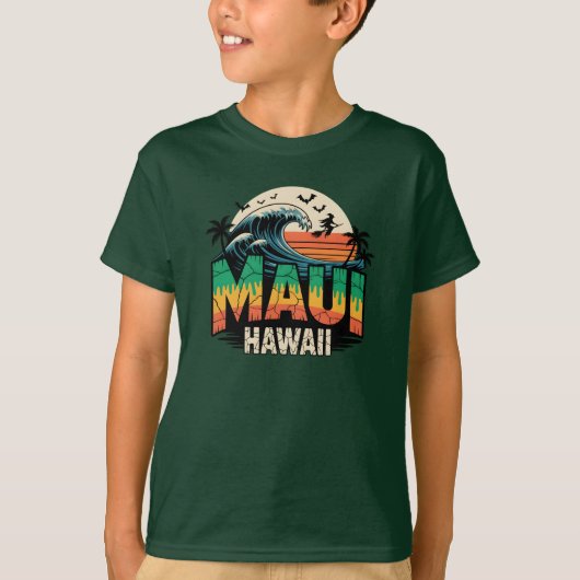 Surfheks op Broom Maui Hawaii Halloween T-shirt (Voorkant)