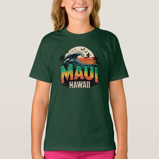 Surfheks op Broom Maui Hawaii Halloween T-shirt (Voorkant)