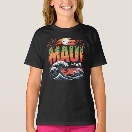 Surfheks op Broom Maui Hawaii Halloween T-shirt (Voorkant)