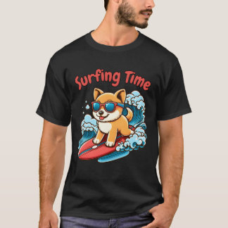 Surfhond grappige vriend t-shirt
