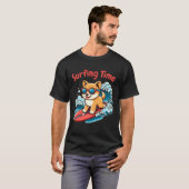 Surfhond grappige vriend t-shirt (Voorkant volledig)