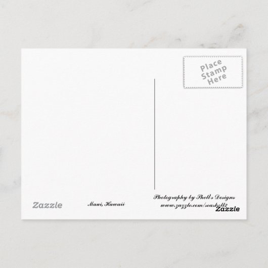 Surfin de Wave... Briefkaart (Achterkant)