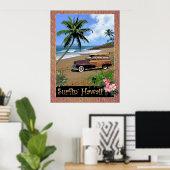Surfin' Hawaii Poster (Thuiskantoor)