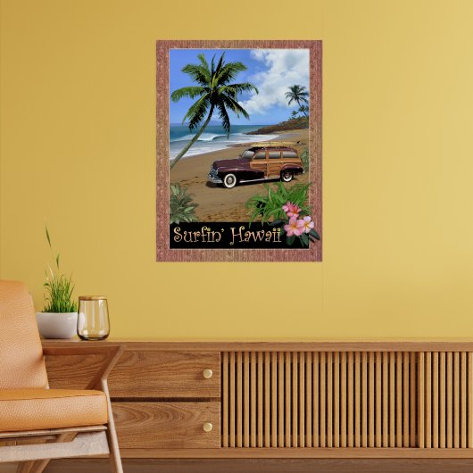 Surfin' Hawaii Poster (Woonkamer 2)