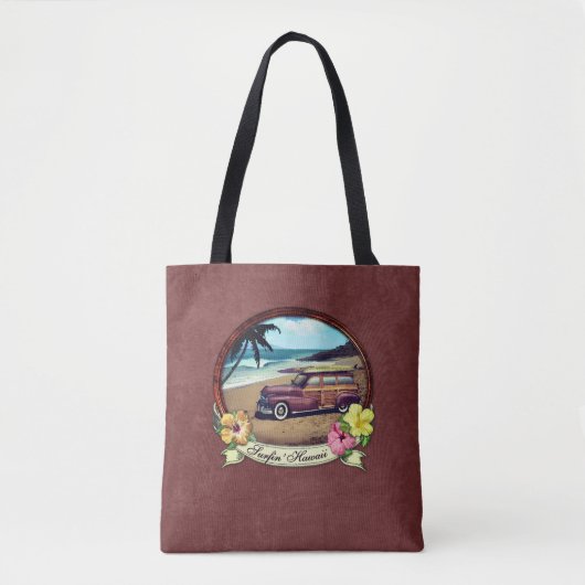 Surfin' Hawaii Tote Bag (Voorkant)
