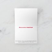 Surfin Kerstman Vouw Kerstkaart Feestdagen Kaart (Binnen)