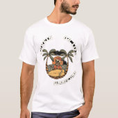 Surfin or Life Skeleton Zomer T-Shirt Design (Voorkant)