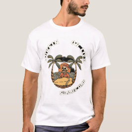 Surfin or Life Skeleton Zomer T-Shirt Design