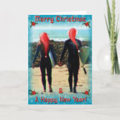 Surfin' Safari Christmas Kaart (Voorkant)