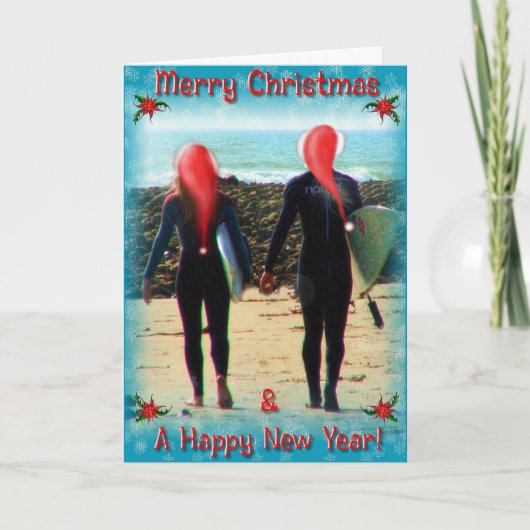 Surfin' Safari Christmas Kaart (Voorkant)