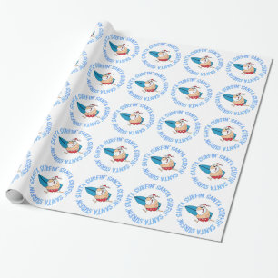 Surfin' Santa Cadeaupapier