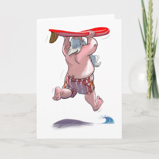sUrFiN sAnTa Feestdagen Kaart (Voorkant)