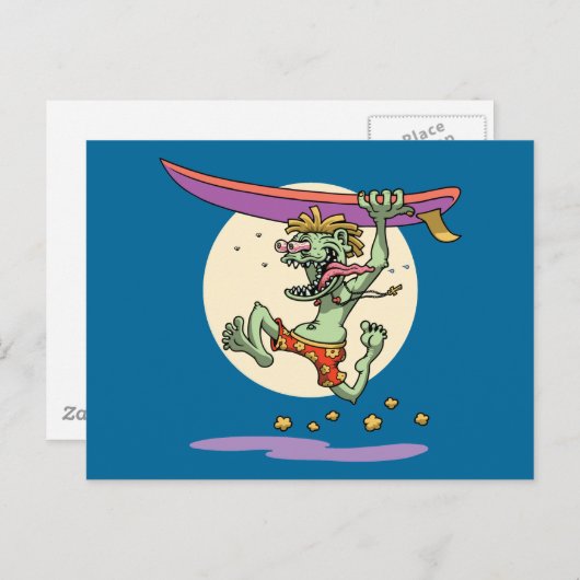 Surfin' Stu Briefkaart (Voorkant / Achterkant)