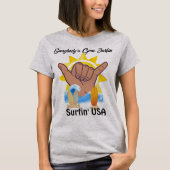 Surfin' USA Dames T-Shirt (Voorkant)