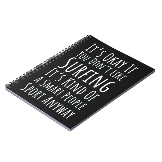 Surfing Accessories Gifts Ocean Cool Beach Surfer Notitieboek (Linkerzijde)