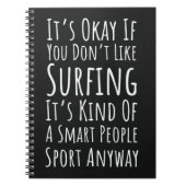Surfing Accessories Gifts Ocean Cool Beach Surfer Notitieboek (Voorkant)