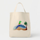 Surfing Angel Healing Art Canvas tas (Voorkant)